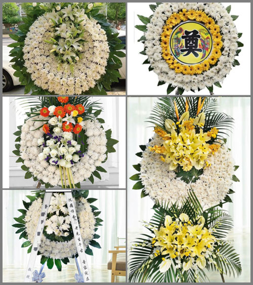 山西忻州五台县灵境乡刘定寺村花圈速递